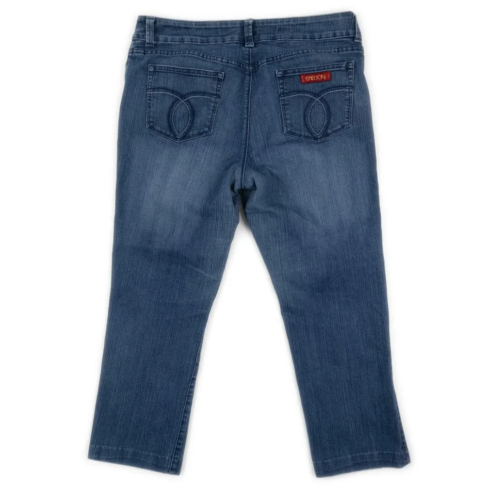 Sasson Jeans Women's Dark Blue Cropped Ankle Jeans 16
